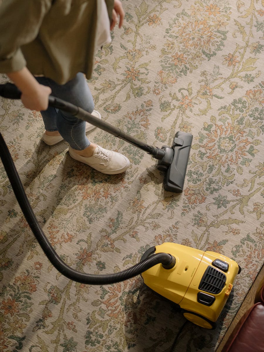 Before: heavily soiled carpet, ground-in dirt, visible staining
